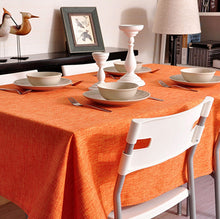 Load image into Gallery viewer, Linen Tablecloth In Various Colors. Round. Square. Rectangular Table Linens. Custom Linen Fabric Tablecloth
