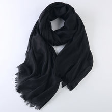 Load image into Gallery viewer, Cotton Linen Warm Long Scarf Women Accessories  Christmas gift Thanksgiving gift
