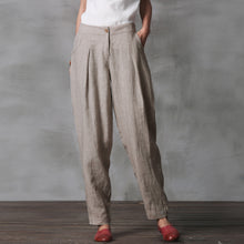 Load image into Gallery viewer, Cute Cotton Linen Casual Trousers Women Fashion Pencil Pans K21017