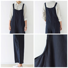 Load image into Gallery viewer, Loose Casual Linen Wide Leg Overalls For Women
