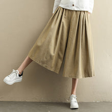 Load image into Gallery viewer, Women Summer Loose Wide-leg Pants Casual Cropped Trousers K045
