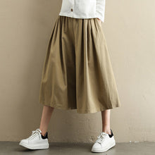 Load image into Gallery viewer, Women Summer Loose Wide-leg Pants Casual Cropped Trousers K045
