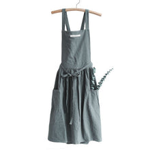 Load image into Gallery viewer, Korea Style Cotton Apron Gardener Waitress Bakery Florist Work Wear A18020
