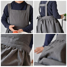 Load image into Gallery viewer, Baby Apron Art Drawing Linen Household Workwear