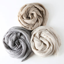 Load image into Gallery viewer, Cotton Linen Warm Long Scarf Women Accessories  Christmas gift Thanksgiving gift

