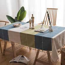 Load image into Gallery viewer, Cotton Linen Tablecloth.Custom Tablecloth.Kitchen Decor.Handmade Tablecloth
