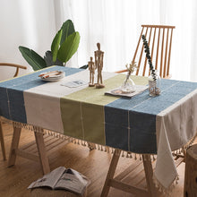 Load image into Gallery viewer, Cotton Linen Tablecloth.Custom Tablecloth.Kitchen Decor.Handmade Tablecloth