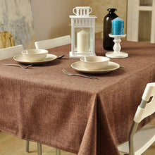 Load image into Gallery viewer, Linen Tablecloth In Various Colors. Round. Square. Rectangular Table Linens. Custom Linen Fabric Tablecloth
