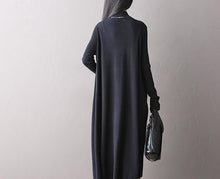 Load image into Gallery viewer, Soft Loose Casual Wool Long Dresses Women Clothes Q1418A - FantasyLinen
