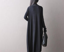Load image into Gallery viewer, Soft Loose Casual Wool Long Dresses Women Clothes Q1418A - FantasyLinen