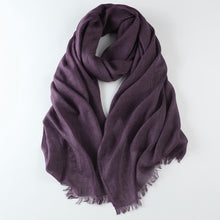 Load image into Gallery viewer, Cotton Linen Warm Long Scarf Women Accessories  Christmas gift Thanksgiving gift
