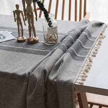 Load image into Gallery viewer, Cotton Linen Tablecloth.Custom Tablecloth.Kitchen Decor.Handmade Tablecloth
