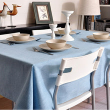 Load image into Gallery viewer, Linen Tablecloth In Various Colors. Round. Square. Rectangular Table Linens. Custom Linen Fabric Tablecloth
