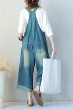 Load image into Gallery viewer, Blue Jeans Trousers Casual Loose Overalls Spring Jumpsuit For Women Q5851 - FantasyLinen
