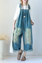 Load image into Gallery viewer, Blue Jeans Trousers Casual Loose Overalls Spring Jumpsuit For Women Q5851 - FantasyLinen
