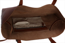 Load image into Gallery viewer, Vintage Genuine Leather Women Tote Bag Handmade Shopping Bag - FantasyLinen
