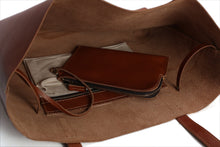 Load image into Gallery viewer, Vintage Genuine Leather Women Tote Bag Handmade Shopping Bag - FantasyLinen
