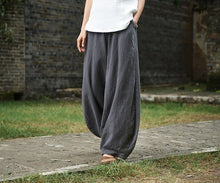 Load image into Gallery viewer, Cotton Linen Women Pants Autumn Women Trousers Casual Harem Pants
