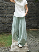 Load image into Gallery viewer, Cotton Linen Women Pants Autumn Women Trousers Casual Harem Pants
