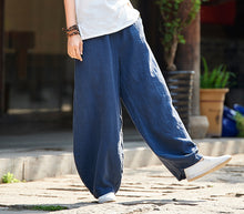 Load image into Gallery viewer, Cotton Linen Women Pants Autumn Women Trousers Casual Harem Pants
