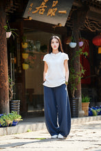 Load image into Gallery viewer, Cotton Linen Women Pants Autumn Women Trousers Casual Harem Pants
