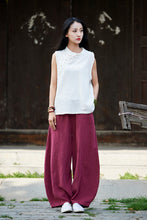 Load image into Gallery viewer, Cotton Linen Women Pants Autumn Women Trousers Casual Harem Pants
