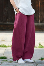 Load image into Gallery viewer, Cotton Linen Women Pants Autumn Women Trousers Casual Harem Pants
