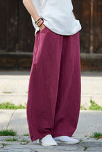 Load image into Gallery viewer, Cotton Linen Women Pants Autumn Women Trousers Casual Harem Pants