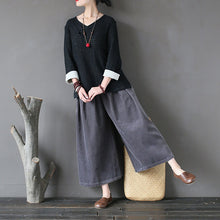 Load image into Gallery viewer, Wide Leg Pants for Women, Winter Corduroy Pants ,Women Trousers
