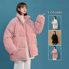 Load image into Gallery viewer, Oversize Corduroy Winter Warm Coats Women Jacket
