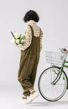 Load image into Gallery viewer, Warm Spring Women Jumpsuit Causel Overalls Corduroy Wide leg Trouser
