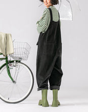 Load image into Gallery viewer, Warm Spring Women Jumpsuit Causel Overalls Corduroy Wide leg Trouser

