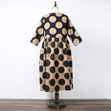 Load image into Gallery viewer, Women Polka Dots Elegant Loose Dress