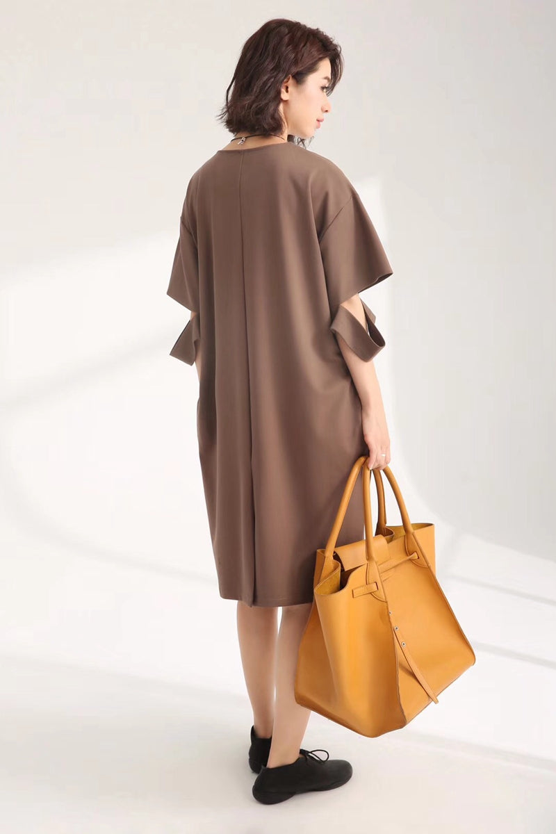Casual Cute Cotton Dresses Women Loose Clothes 835 FantasyLinen
