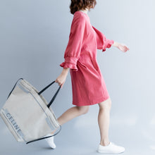 Load image into Gallery viewer, Casual Loose Cotton Shirt Dresses For Women Q2490
