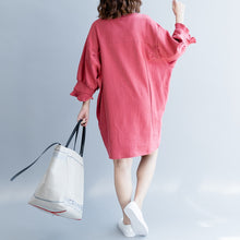 Load image into Gallery viewer, Casual Loose Cotton Shirt Dresses For Women Q2490
