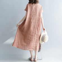Load image into Gallery viewer, Vintage Plus Size Maxi Dresses Linen Clothes For Women Q1866
