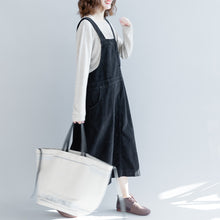 Load image into Gallery viewer, Loose Corduroy Strap Dresses Women Fall Outfits Q2493
