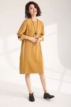 Load image into Gallery viewer, Casual Cute Cotton Dresses Women Loose Clothes 835