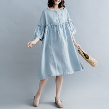 Load image into Gallery viewer, Cute High Waist Cotton Linen Dresses Women Casual Clothes Q1862