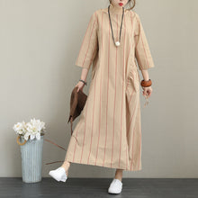 Load image into Gallery viewer, Striped Loose Maxi Dress For Women
