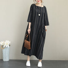 Load image into Gallery viewer, Striped Loose Maxi Dress For Women
