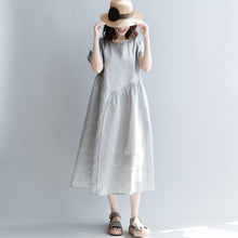 Load image into Gallery viewer, Vintage Plus Size Maxi Dresses Linen Clothes For Women Q1866