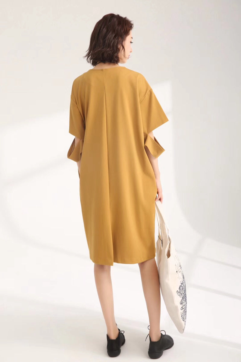 Casual Cute Cotton Dresses Women Loose Clothes 835– FantasyLinen