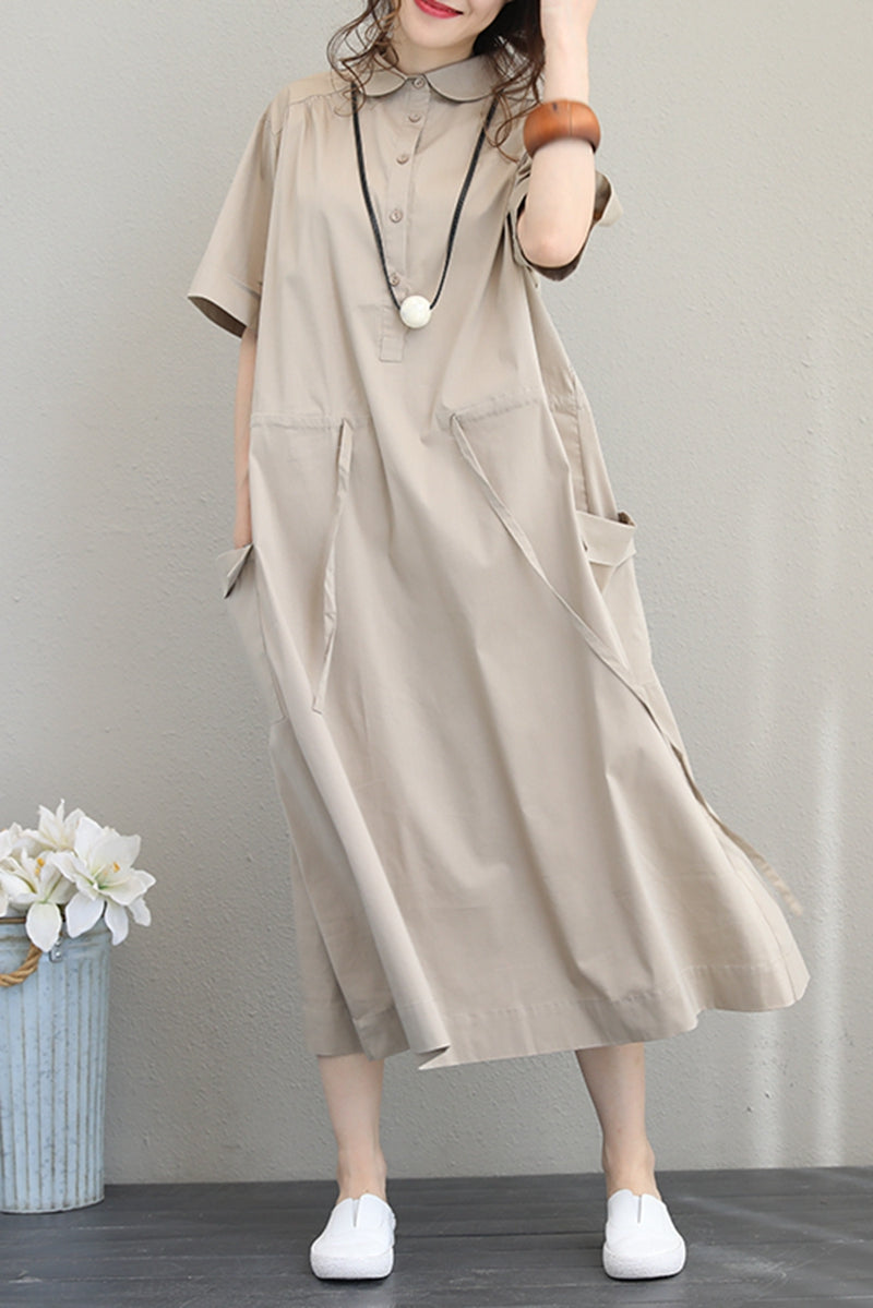 Fashion Fitted Long Shirt Dresses Women Casual Clothes Q1201– FantasyLinen