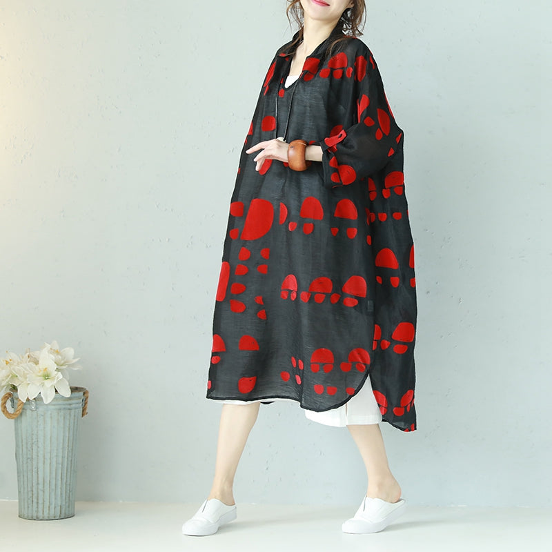 knee length dresses for ladies Lily Linen Dress Pattern main image 1