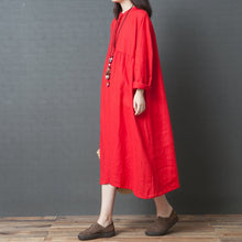 Load image into Gallery viewer, Loose Plus Size Linen Dresses For Women Q1210

