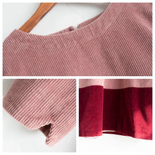 Load image into Gallery viewer, Pink Quilted Corduroy Maxi Dresses Women Spring Casual Clothes Q30018
