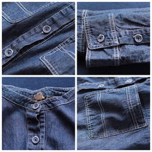 Load image into Gallery viewer, Loose Blue Maxi Denim Dresses Women Casual Spring Clothes Q25029
