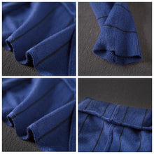 Load image into Gallery viewer, Elegant Blue High Neck Loose Sweater Dresses For Women Z81039
